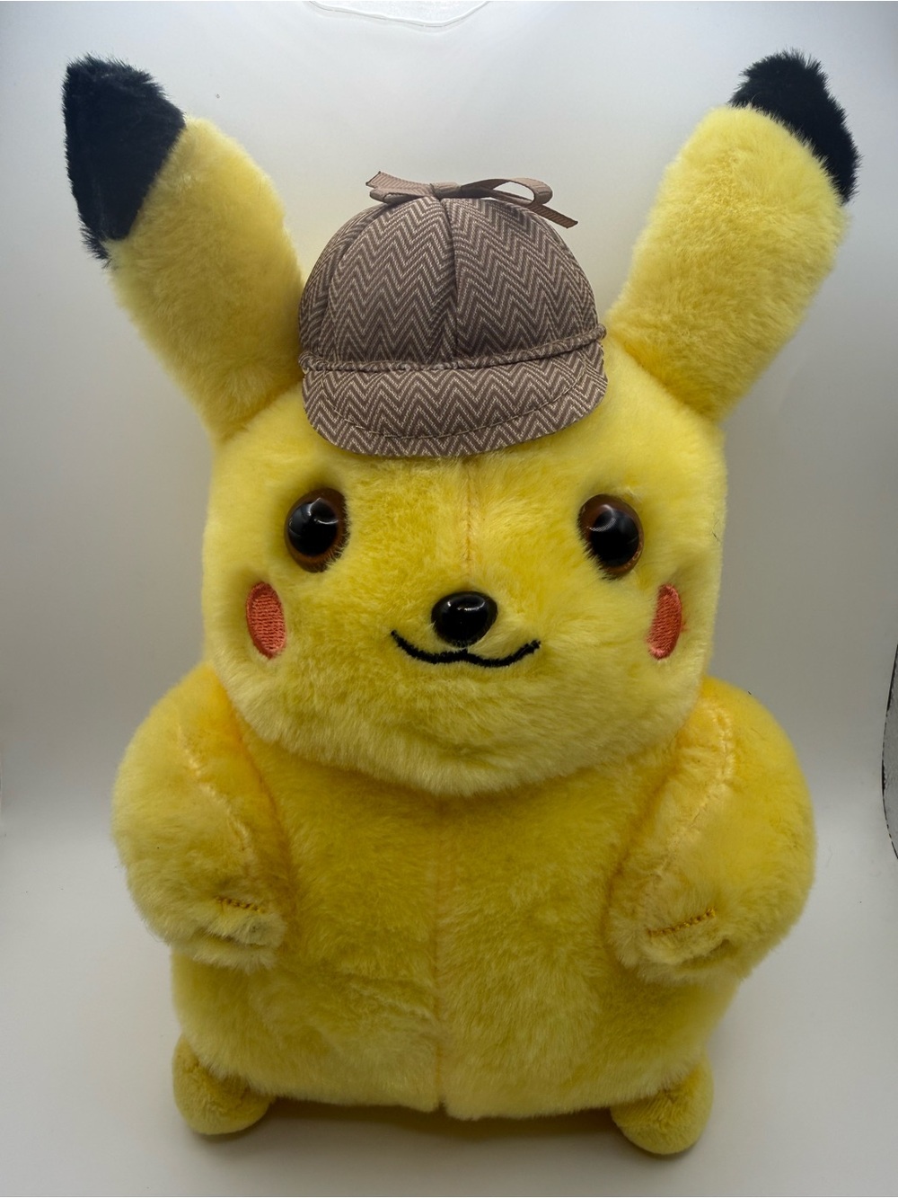Detective Pikachu Yellow Plush Stuffed Animal Rare Stuffed